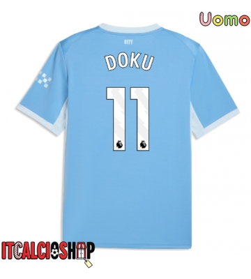 Manchester City Jeremy Doku #11 Prima Maglia 2026-27 Manica Corta
